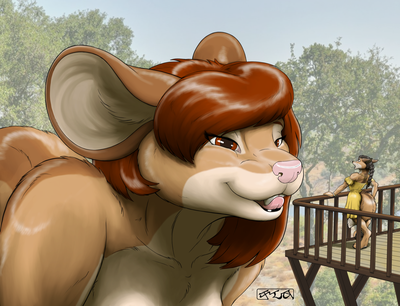 The mouse and the coyote woman.